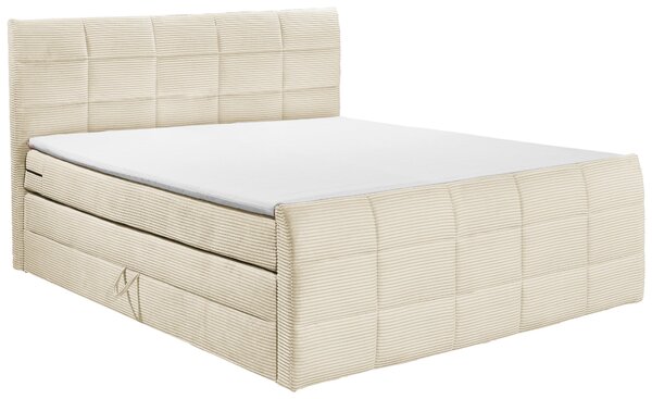 BOXSPRINGOVÁ POSTEĽ, 180/200 cm, krémová MID.YOU - Online Only spálne, Online Only
