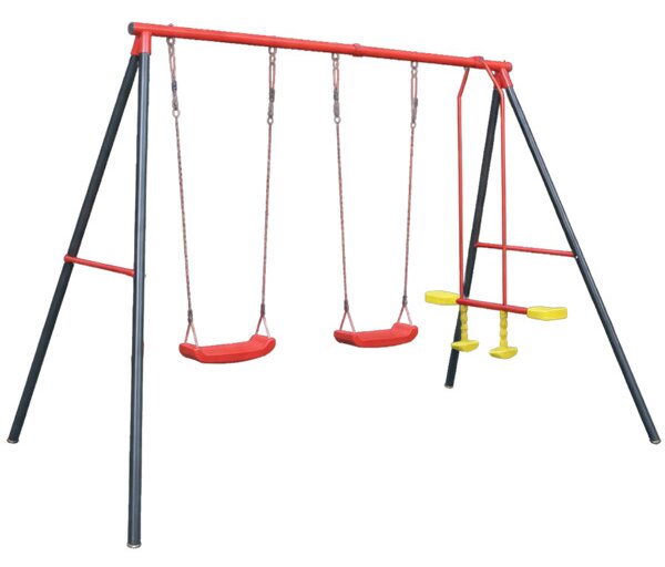 Záhradná hojdačka pre deti FUN TRIO viacfarebná KRE1067