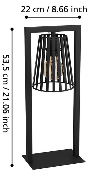 STOLNÁ LAMPA, E27, 22/53,5 cm Eglo - Online Only bytové doplnky, Online Only