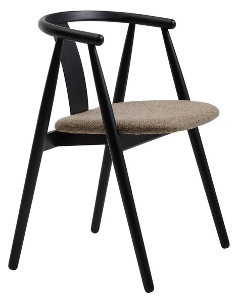 Čierna/béžová jedálenská stolička Relate – Unique Furniture