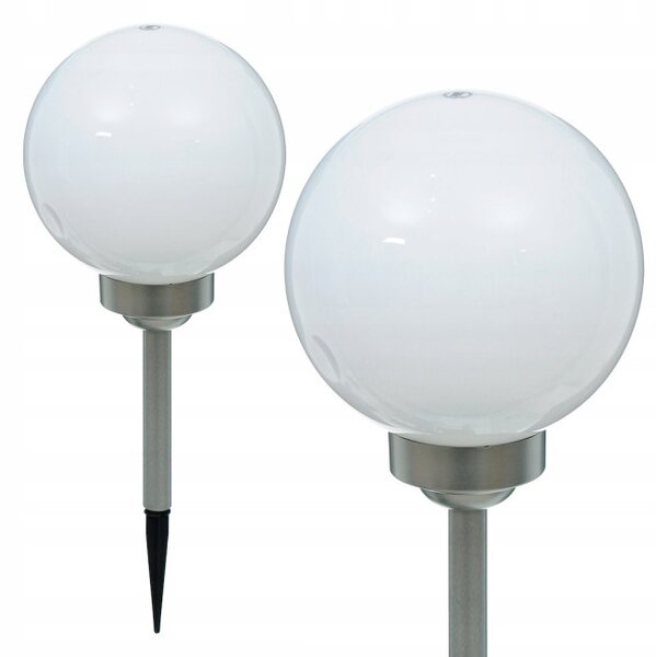 Solárna záhradná lampa v tvare gule 20 cm