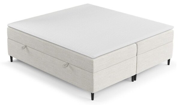 Krémovobiela boxspring posteľ s úložným priestorom 160x200 cm Araya – Maison de Rêve
