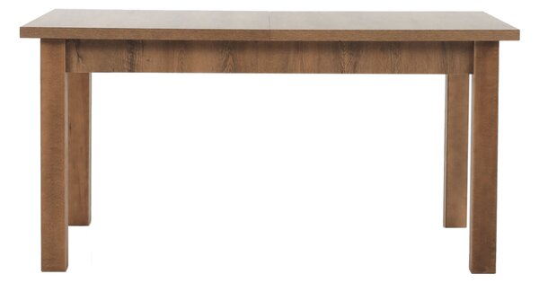 KONDELA Jedálenský stôl, rozkladací, dub lefkas tmavý, 160-203x90 cm, MONTANA STW