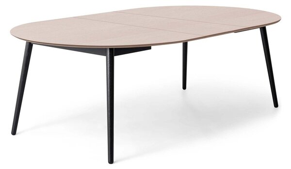 Okrúhly rozkladací jedálenský stôl s doskou v dubovom dekore a prídavnou doskou ø 135 cm Meza – Hammel Furniture