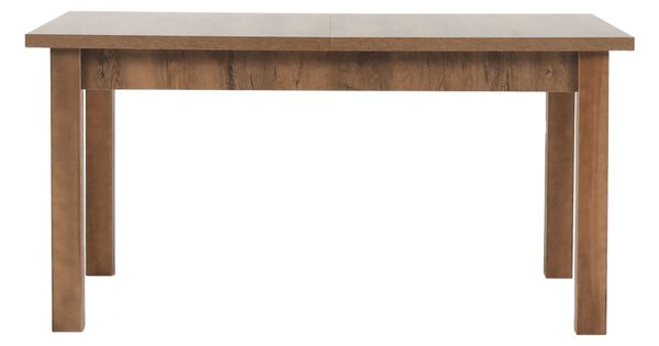 KONDELA Jedálenský stôl, rozkladací, dub lefkas tmavý, 160-203x90 cm, MONTANA STW