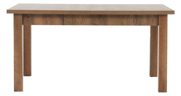 KONDELA Jedálenský stôl, rozkladací, dub lefkas tmavý, 160-203x90 cm, MONTANA STW