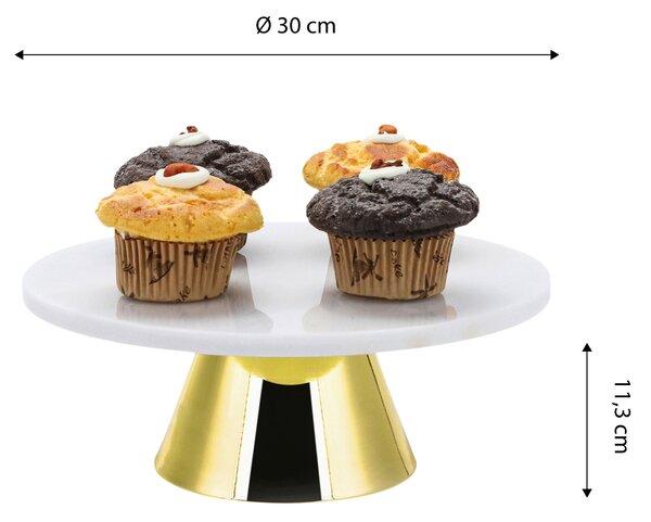 TORTOVÝ PODNOS, kov, kameň, 30 cm Echtwerk - Online Only bytové doplnky, Online Only