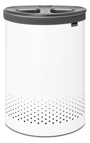 Biely kovový kôš na bielizeň 55 l Selector – Brabantia