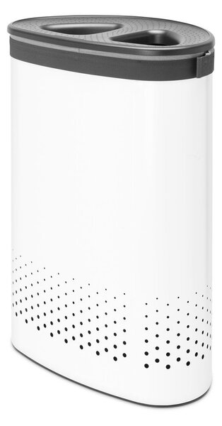 Biely kovový kôš na bielizeň 55 l Selector – Brabantia
