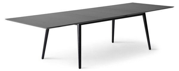 Čierny rozkladací jedálenský stôl s čiernou doskou 100x210 cm Meza – Hammel Furniture