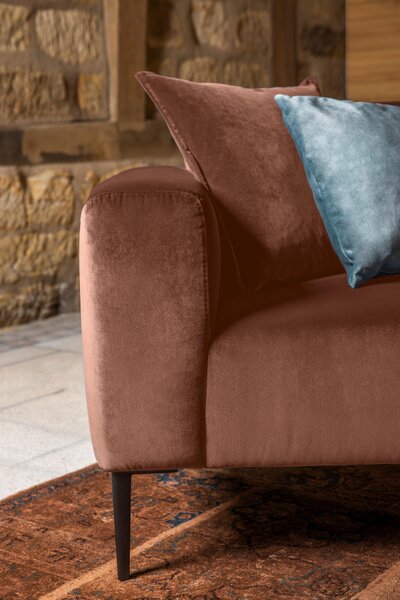 TROJMIESTNA POHOVKA, textil, medená W.Schillig - Sedačky, Online Only