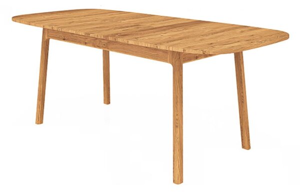Rozkladací jedálenský stôl z dubového dreva v prírodnej farbe 100x180 cm Twig – The Beds