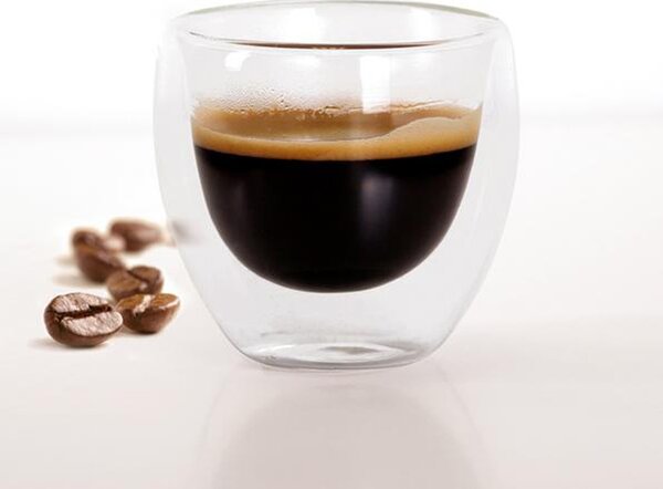 Sklenený hrnček Espresso TORO dvojité borosilikátové sklo 100ml