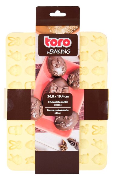 Silikónová forma na čokoládu TORO 54ks veľkonočná