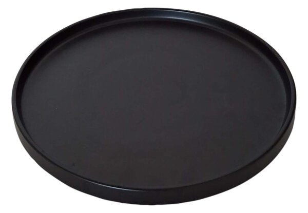 Keramický plytký tanier KITCHISIMO 26cm čierny mat