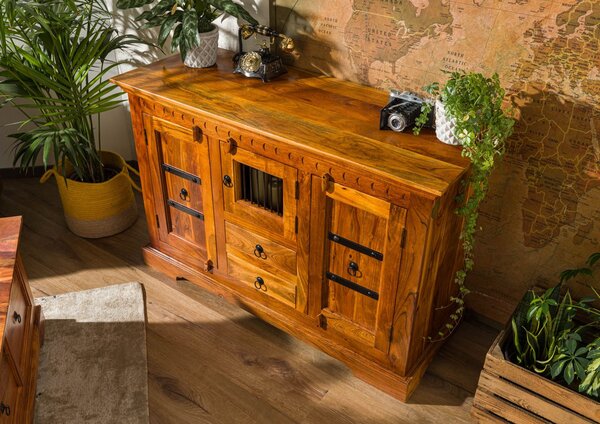 CAMBRIDGE HONEY Komoda 85x130 cm, akácia