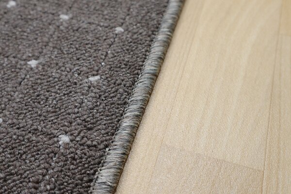 Condor Carpets , Kusový koberec Udinese hnedý štvorec, 150x150, hnedá, chodba / predsieň