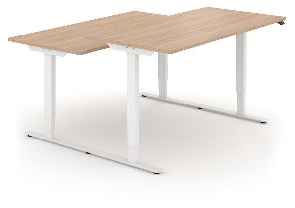 NARBUTAS - Elektricky nastaviteľný dvojmiestny stôl EASY 140x164