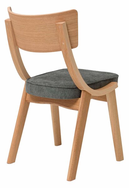 Jedálenská stolička Diran so zeleným čalúnením