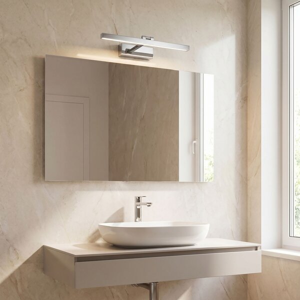 Toolight Toolight, LED nástenné svietidlo, 40cm, 6W, 4000K, 500lm, APP1857-1W, chrómová, OSW-66010