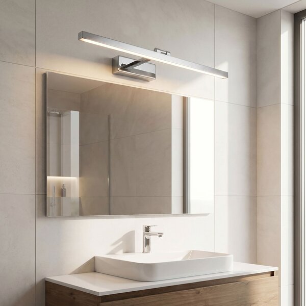 Toolight Toolight, LED nástenné svietidlo, 80cm, 13W, 4000K, 1000lm, APP1859-1W, chrómová, OSW-66012