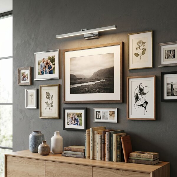 Toolight Toolight, LED nástenné svietidlo, 80cm, 13W, 4000K, 1000lm, APP1859-1W, chrómová, OSW-66012