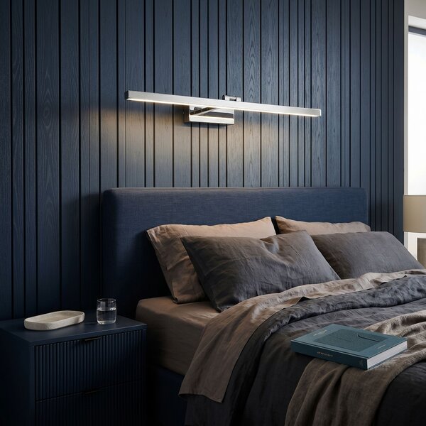 Toolight Toolight, LED nástenné svietidlo, 80cm, 13W, 4000K, 1000lm, APP1859-1W, chrómová, OSW-66012