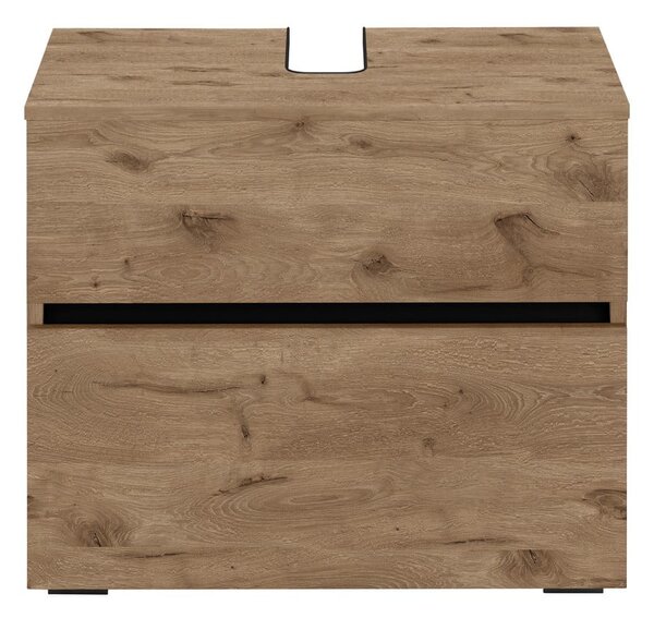 Skrinka pod umývadlo v dekore duba v prírodnej farbe 60x55 cm Wisla – Støraa
