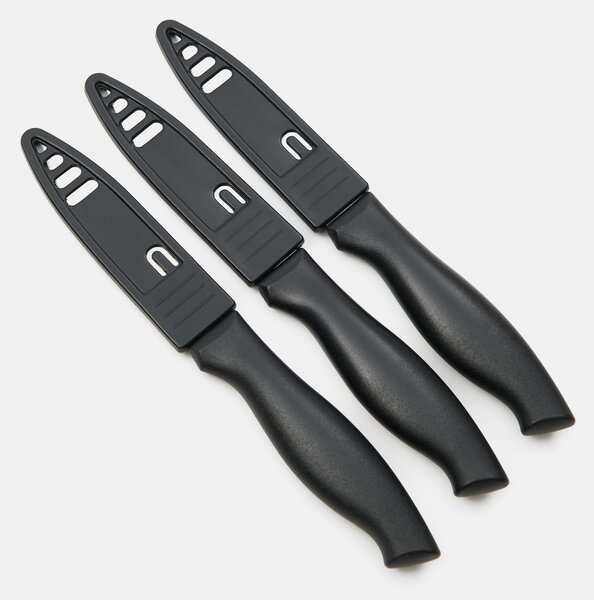 Sinsay - Súprava kuchynských nožov 3 pack - čierna