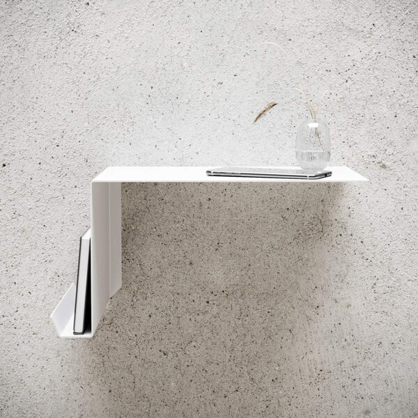 Nichba Stolík Bedside Table - left white