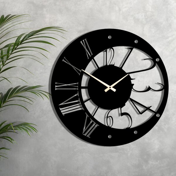 Karlsdesign.sk - Moderné hodiny na stenu - MOON SUN - 40cm , Zlatá