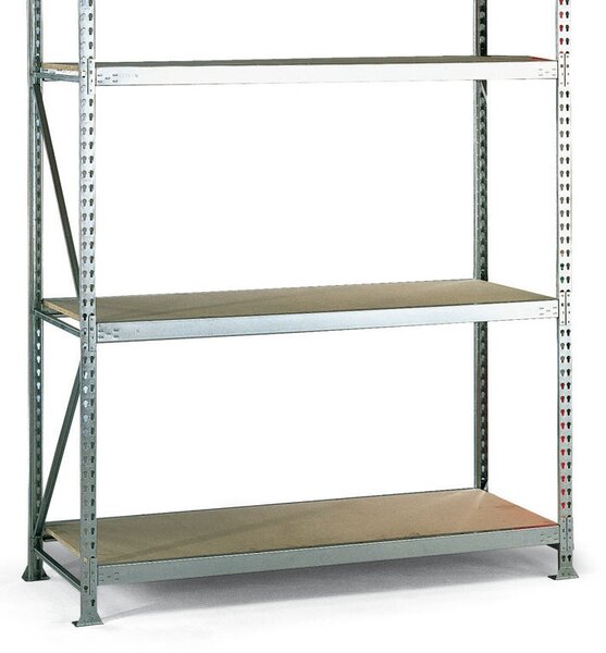 Policový regál, nosnosť 500 kg, 2500 x 2600 x 650 mm, základný