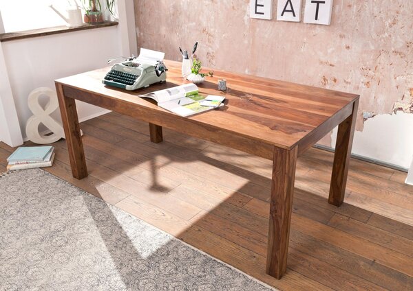 ROUND Jedálenský stôl Klasik 178x90 cm, hnedá, palisander