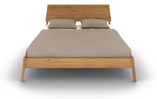 Dvojlôžková posteľ z dubového dreva v prírodnej farbe 160x200 cm Twig – The Beds