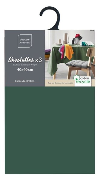 Obrúsky v súprave 3 ks 40x40 cm Mistral – douceur d'intérieur
