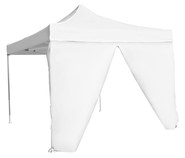 Bočná plachta 3m s dverami - hexagon, Biela