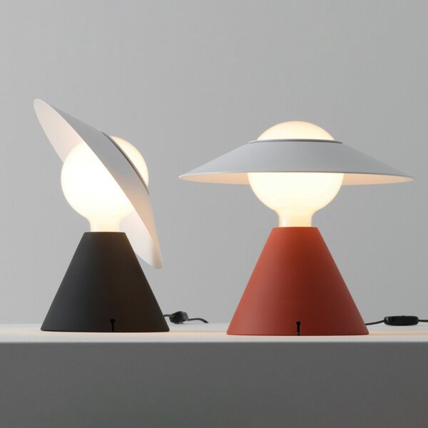 Stolové Lampa Stilnovo, Fante, Čierna, Obývacia izba, Plast, Dizajnový