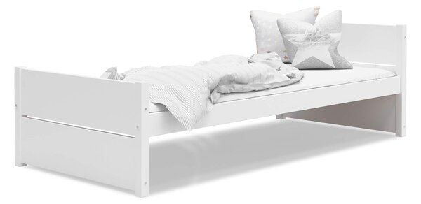 Jednolôžková posteľ s úložným priestorom 90x200 Dante - biela