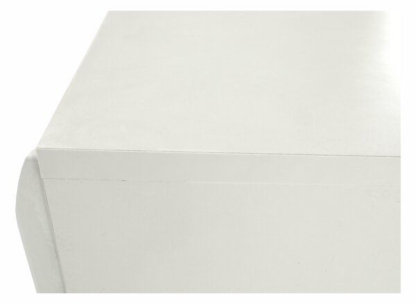 KONDELA Komoda, biela extra vysoký lesk HG/dub sonoma tmavý truflový, LYNATET TYP 42