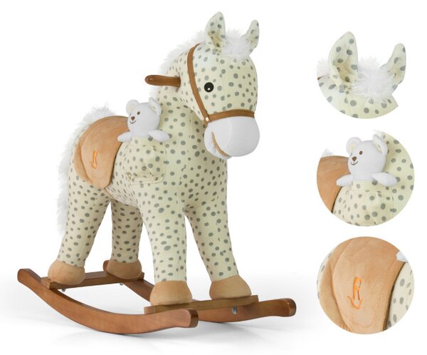 Hojdací koník Pony so sivými bodkami