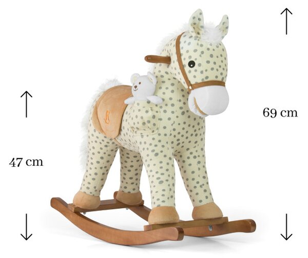 Hojdací koník Pony so sivými bodkami