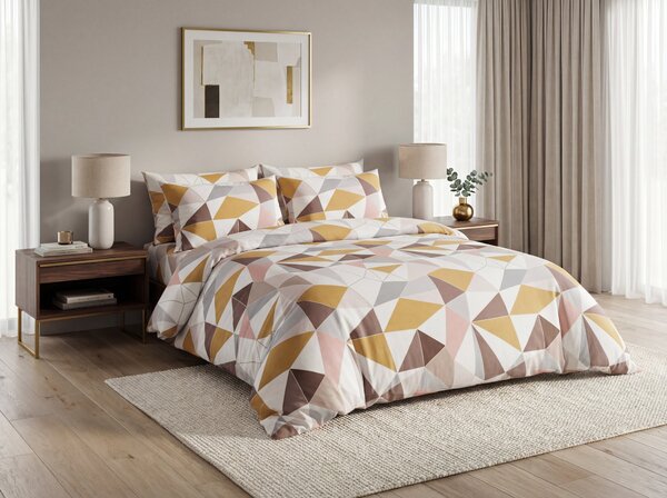 Obliečky z mikrovlákna TRIANGO vzorované Rozmer obliečky: 2 ks 70 x 80 cm | 160 x 200 cm