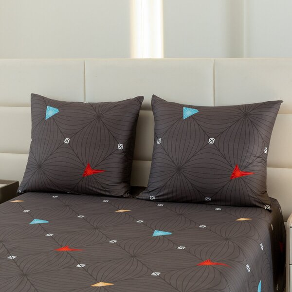 Obliečky z mikrovlákna ORBITA tmavo sivé Rozmer obliečky: 2 ks 70 x 80 cm | 160 x 200 cm