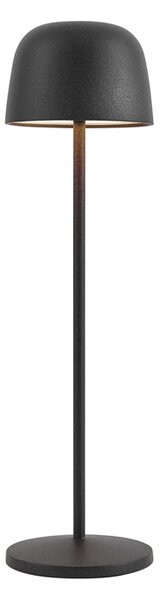 Stolná lampa čierna vrátane LED nabíjateľná s nabíjacou stanicou IP65 - Raika