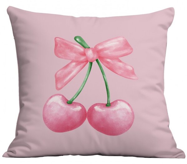 Obliečka na vankúš CHERRIES 45x45 cm, ružová