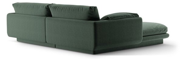 Tmavozelená rohová pohovka (pravý roh) Torino – Micadoni Home