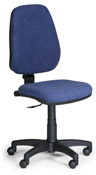 Kancelárska stolička COMFORT PK, bez podpierok rúk, modrá