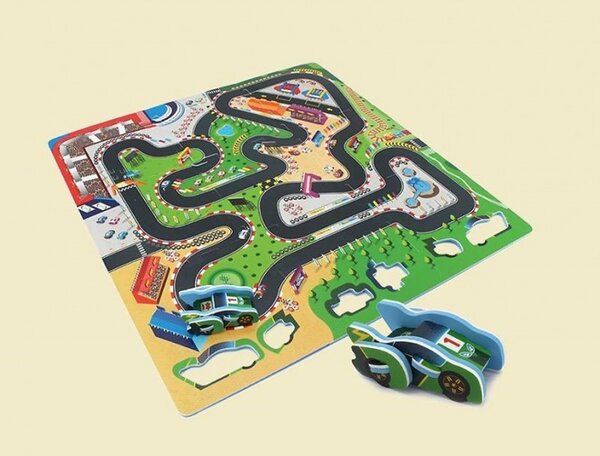 DR Penové puzzle autodráha 9ks