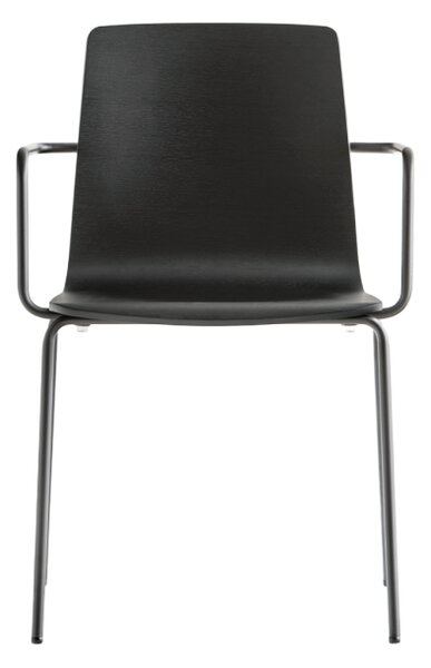 PEDRALI - Stolička s podrúčkami INGA 5614 DS - čierna
