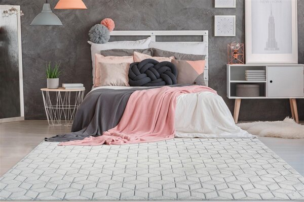 KOBEREC, 80/150 cm antracitová, biela - Online Only bytové doplnky, Online Only